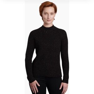 Kuhl Women's Ida Mock Neck Sweater Thick Black Size M
